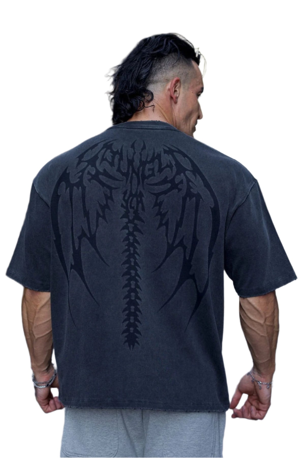 4234 - Backbone Tees Black Wash