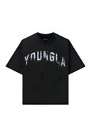 YOUNG LA 4146 - Scuffed Cloud Tees Black Wash