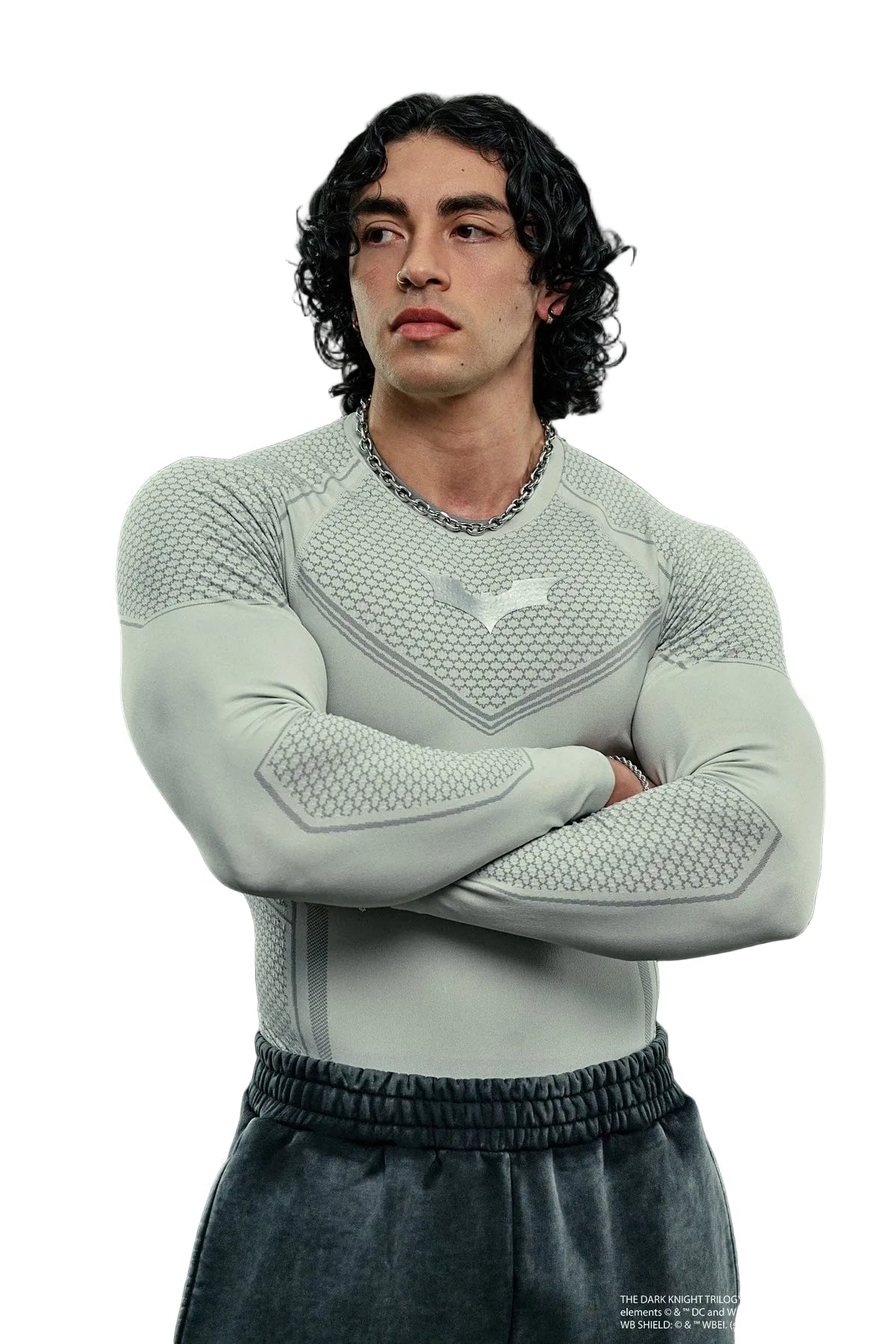 8004 - Batman Compression Longsleeves Off-White - Unmatched Kicks