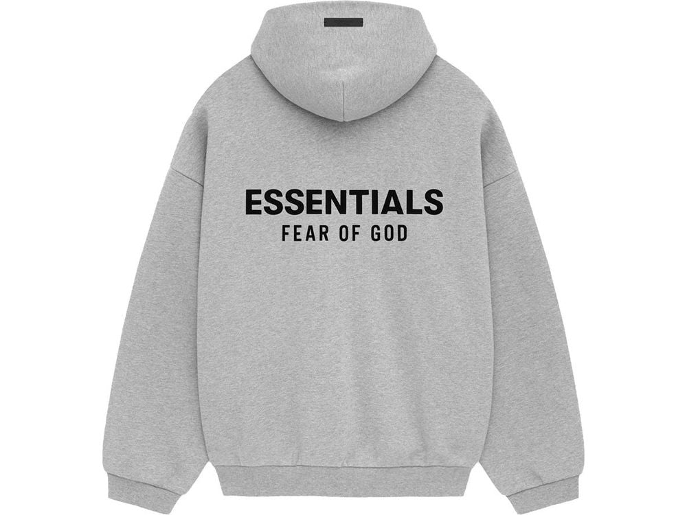 Fear of God Essentials Fleece Hoodie Light Heather Gray FW24