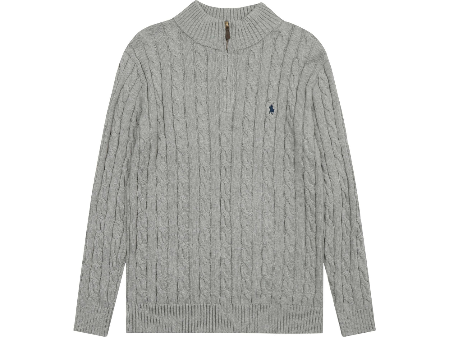 Polo Ralph Lauren Cable Knit Sweater Blue Grey