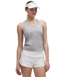 Swiftly Tech Racerback Tank Top 2.0 Waist Length Slate/White