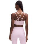 Like a Cloud Longline Bra Light Support Blissful Pink