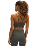 Like a Cloud Longline Bra Light Support Palm Deco