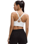 lululemon Energy Longline Bra Medium Support White