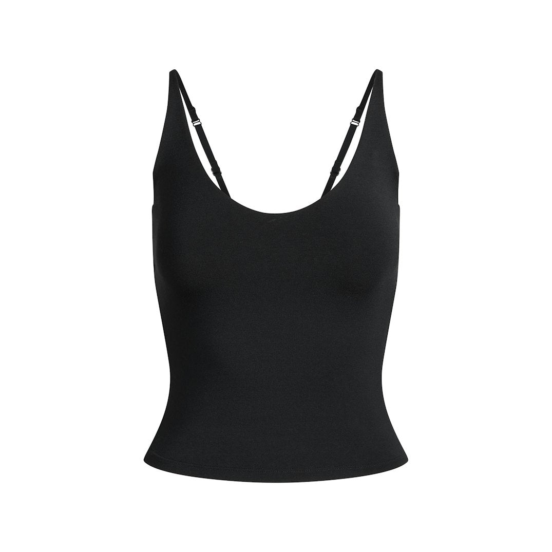 Smooth Layers SCOOP NECK CAMI Obsidian
