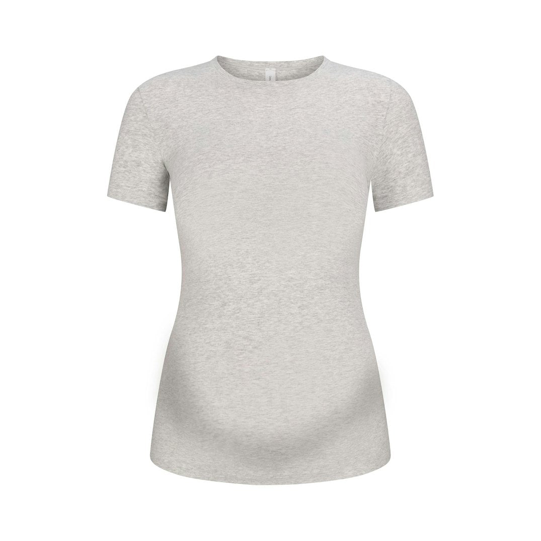 Cotton Jersey MATERNITY T-SHIRT Light heather grey
