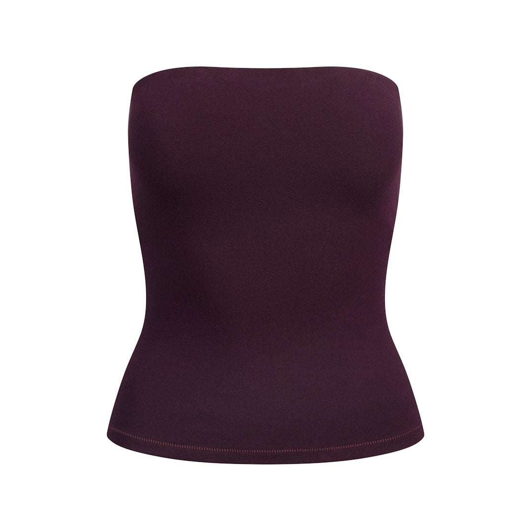 Cotton Jersey TUBE TOP Currant
