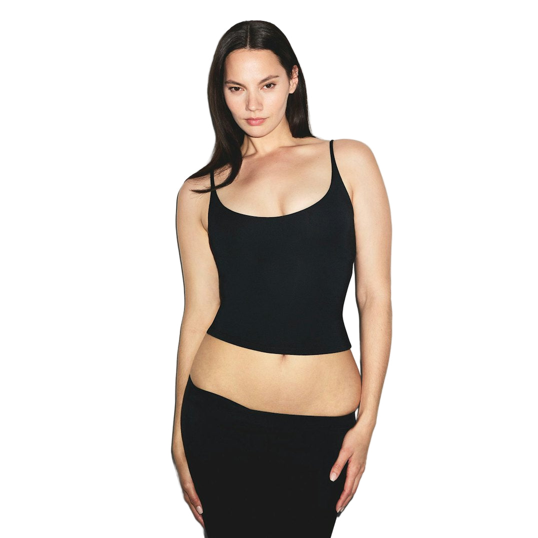 Smooth Layers SCOOP NECK CAMI Obsidian