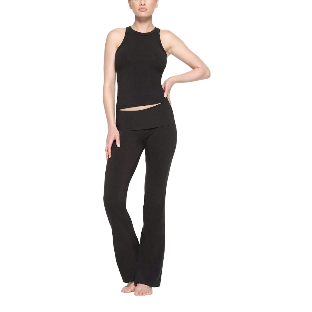 Cotton Jersey CREW NECK TANK Soot