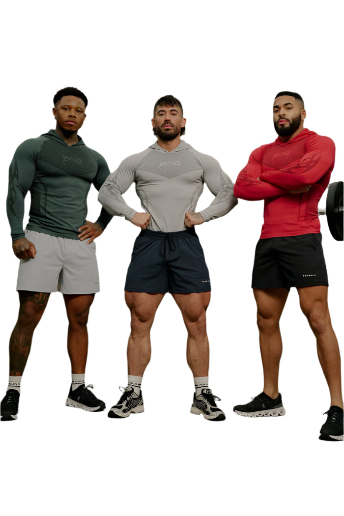8062 - Warrior Compression Hoodies Red