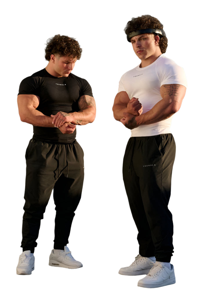 YOUNG LA 475 SuperVillain Compression Tees BLACK
