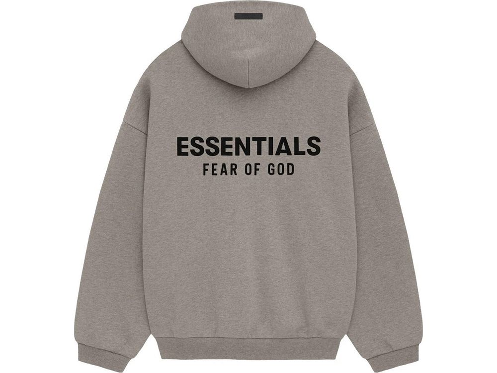 Fear of God Essentials Fleece Hoodie (FW24)Heather Gray