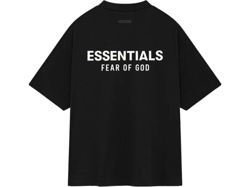 Fear of God Essentials Crewneck Tee (FW24)Black - Unmatched Kicks