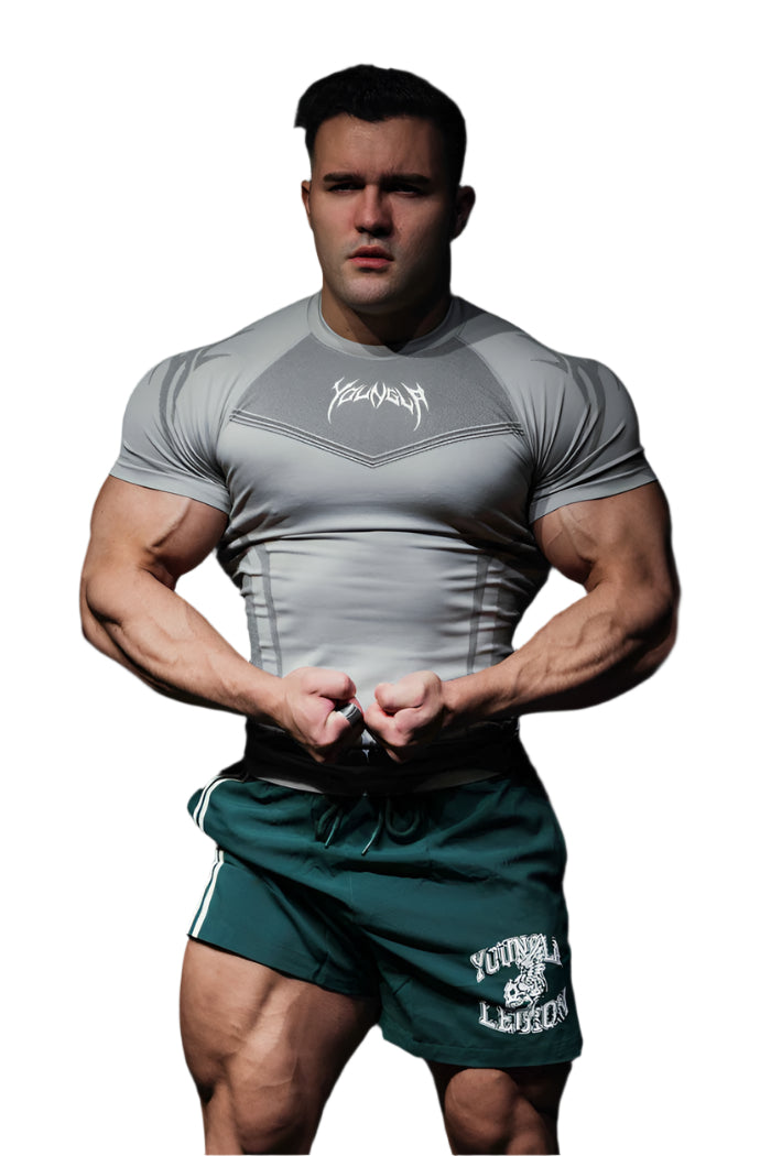 YOUNG LA 475 4041 - Warrior Compression Tees Grey
