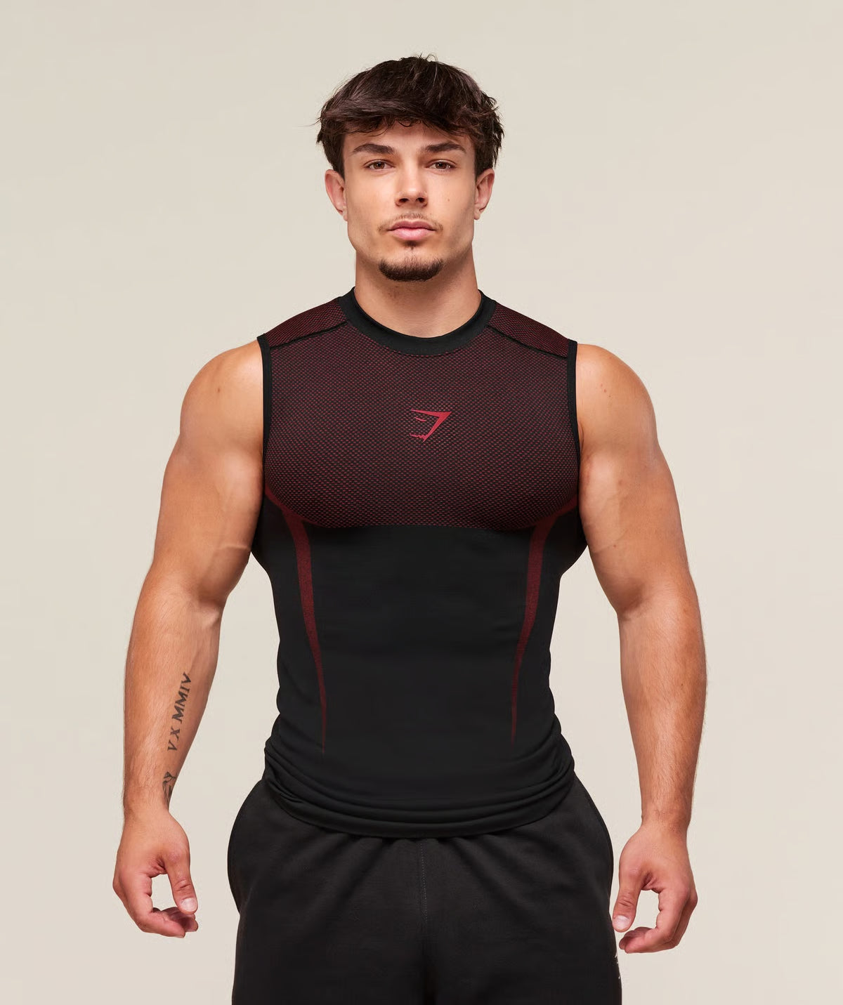 Gymshark Onyx 5.0 Tank - Black/Carmine Red – Unmatched Kicks