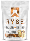 RYSE Loaded Protein Pancake & Waffle Mix Naturally Sweetened Breakfast with 21g Protein, 3g MCTs and 2g Fiber - No Added Sugar - High Protein Snack for Clean Energy - 6 Servings - Unmatched Kicks - RYSE