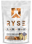 RYSE Loaded Protein Pancake & Waffle Mix Naturally Sweetened Breakfast with 21g Protein, 3g MCTs and 2g Fiber - No Added Sugar - High Protein Snack for Clean Energy - 6 Servings - Unmatched Kicks - RYSE
