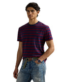 Classic Fit Striped Jersey T-Shirt Classic Wine/Cruise Navy