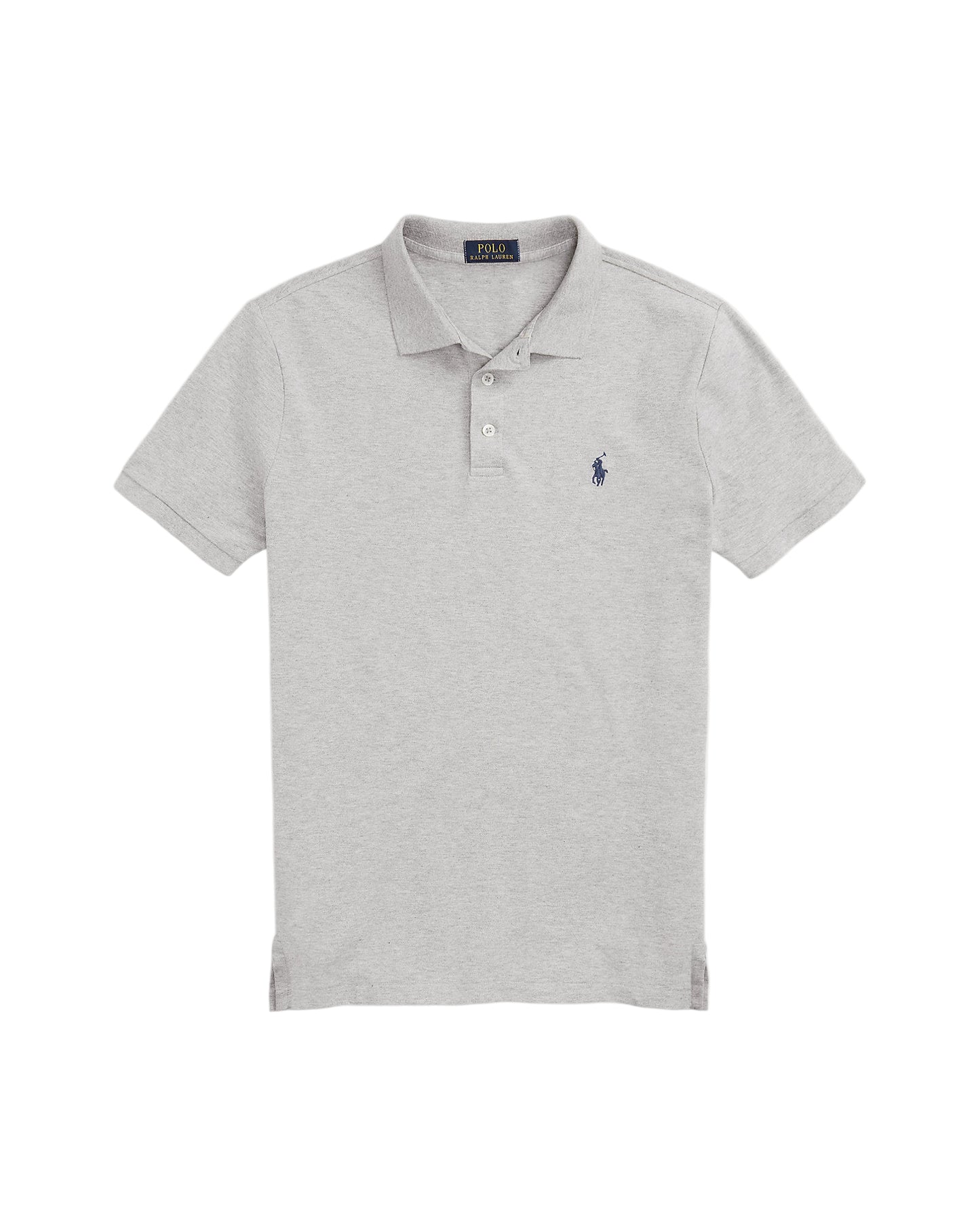 Custom Slim Fit Stretch Mesh Polo Shirt Andover Heather