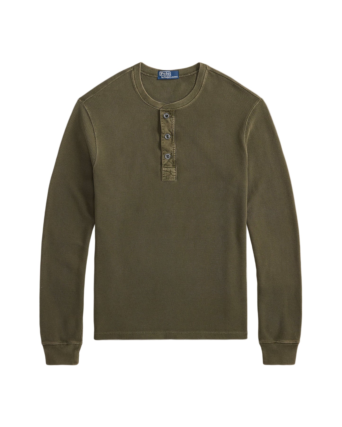 Mesh Henley Shirt Company Olive