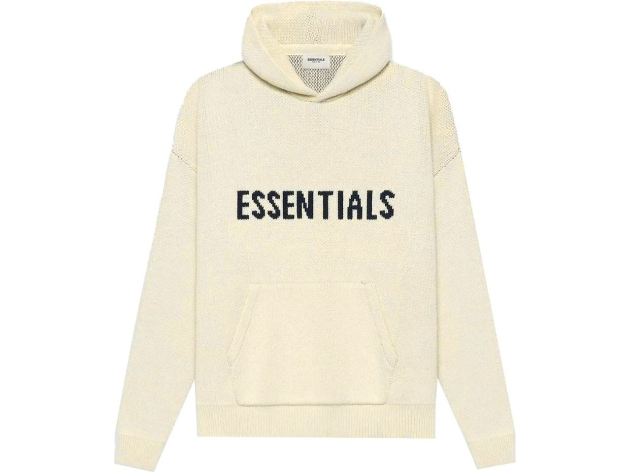 Fear of God Essentials Knit Hoodie ButterCream