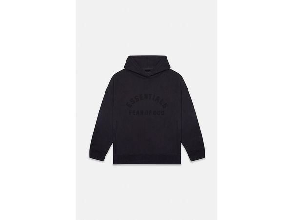 FEAR OF GOD ESSENTIALS JET BLACK HOODIE