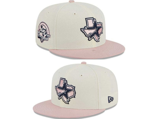 Houston Astros New Era Chrome Rogue 59FIFTY Snapback - White/Pink