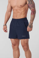 1022 - Staple Shorts 4.5" Navy - Unmatched Kicks-YOUNG LA