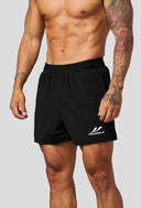 1034 - CORE TRAINING SHORTS BLACK - Unmatched Kicks-YOUNG LA