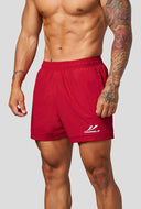 1034 - CORE TRAINING SHORTS RED - Unmatched Kicks-YOUNG LA