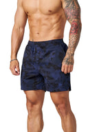 1048 - Prime Training Shorts Navy Black Camo - Unmatched Kicks - YOUNG LA