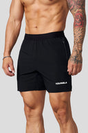 1059 - Ultra Lightweight Fitness Shorts Black - Unmatched Kicks - YOUNG LA