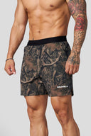 1059 - Ultra Lightweight Fitness Shorts Dark Tree Camo - Unmatched Kicks - YOUNG LA