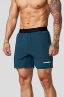 1059 - Ultra Lightweight Fitness Shorts Teal - Unmatched Kicks - YOUNG LA
