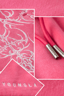 1093 - Cyberpunk Fleece Shorts Pink Wash