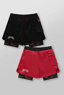 1094 - NARUTO COMPRESSION SHORTS BLACK - Unmatched Kicks-YOUNG LA
