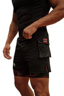 1094 - NARUTO COMPRESSION SHORTS BLACK - Unmatched Kicks-YOUNG LA