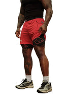1094 - NARUTO COMPRESSION SHORTS RED - Unmatched Kicks-YOUNG LA