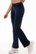 OG Big Bling Velour Track Pants Regal Blue
