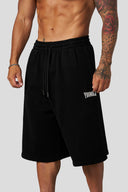 1107 - Extra Long Baggy Shorts Black