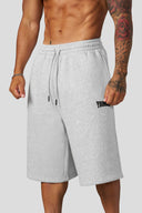 1107 - Extra Long Baggy Shorts Heather Grey