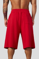 1107 - Extra Long Baggy Shorts Red