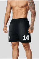 1123 - GOLDEN ERA COTTON MESH SHORTS BLACK WASH - Unmatched Kicks-YOUNG LA
