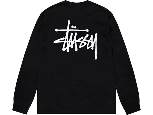 Stussy Basic Long-Sleeve Tee 'Black'