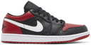 Air Jordan 1 Low Alternate Bred Toe BLACK/GYM RED-WHITE