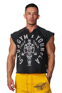 YOUNG LA 5069 - Golds Gym Vintage Cut Offs Black Wash
