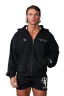 5162 - Golds Gym Throwback Zip-ups Black Wash