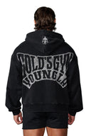 5162 - Golds Gym Throwback Zip-ups Black Wash