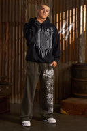 5126 - Revenge Hoodies Black Wash